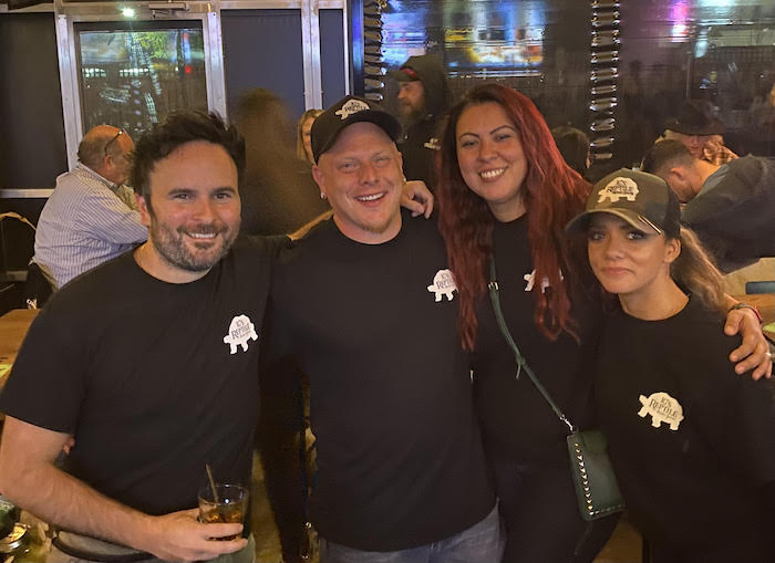 The full JG's Reptile Road Show team of four at an event